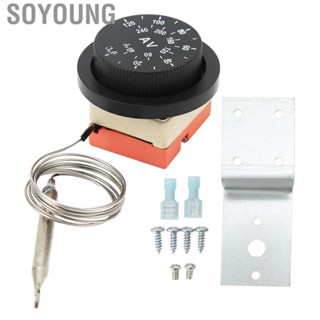 Soyoung Car Radiator Temperature Controller Switch Stable 0-120°C Metal Plastic Adjustable Electric Fan Thermostat for