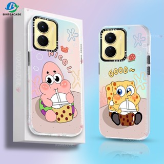 เคสโทรศัพท์มือถือแบบแข็ง ลายสพันจ์บ็อบ ไล่โทนสี สําหรับ VIVO Y16 Y02 Y02T Y02S Y22 Y21 Y21S Y33T Y21A Y11 Y20 Y20S Y20i Y12S Y12A Y50 Y51 Y31 Y53S Y91C Y90 Y1S Y95 Y91 Y15S Y01 V25 V25e S1 Pro