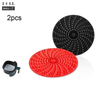 ⭐READY STOCK ⭐Easy Cooking and Cleaning with Reusable Air Fryer Mat Square 85 Round 8 2 Pieces