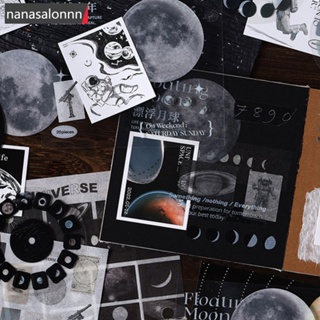 Nanasn| สติกเกอร์ ลายดาวเคราะห์ ดวงจันทร์ อวกาศ สไตล์วินเทจ สําหรับตกแต่งสมุดภาพ สมุดภาพ งานฝีมือ DIY M2Z7 20 ชิ้น