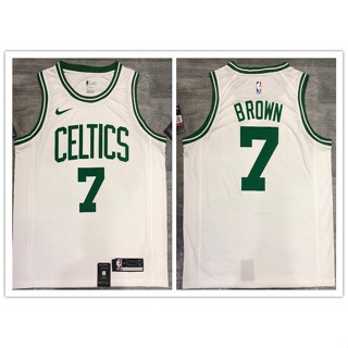 เสื้อกีฬาบาสเก็ตบอล nba Boston Celtics No.7 สีน้ําตาล สีขาว 249782