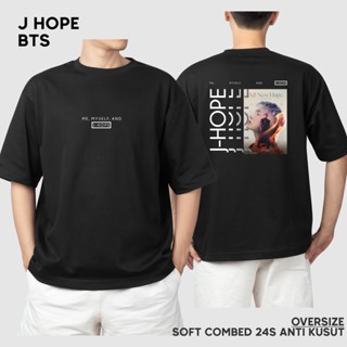 เวรเอ้ย  เสื้อยืด พิมพ์ลายอัลบั้ม OVERISZE BTS J-hope COMBED 24s พรีเมี่ยม UNISEX