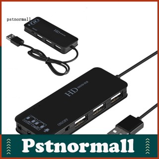 Pstnormall อะแดปเตอร์แปลงเสียง 71 ช่อง Usb 20 ฮับ การ์ดเสียงภายนอก ไมโครโฟนหูฟัง