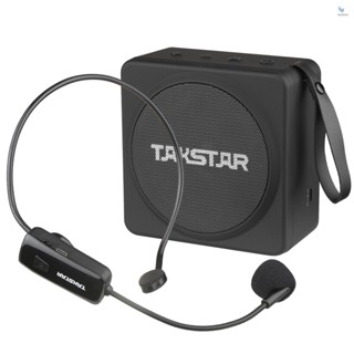 {fash} Takstar เครื่องขยายเสียงไร้สาย แบบพกพา พลังงานสูง ขนาดเล็ก ชาร์จได้ สําหรับครู ไร้สาย UHF เครื่องเล่น MP3 และวิทยุ FM พร้อมสาย