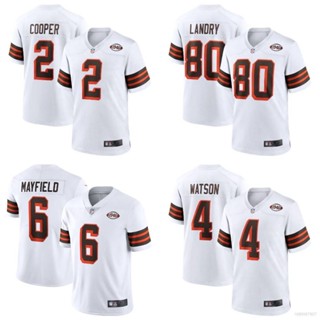 Yp2 1946 เสื้อยืดลําลอง แขนสั้น พิมพ์ลาย NFL Cleveland Browns Jersey Landry Cooper Watson Mayfield Football สําหรับผู้ชาย PY2