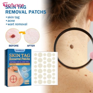 West Month Skin Tag Remover Patch Wart Acne Stickers Invisible Warts Remover Tape Foot Corn Plaster Gentle Repair Painless Remove Body Tag Warts Genital Warts Remover Patch 180pcs [TOP]