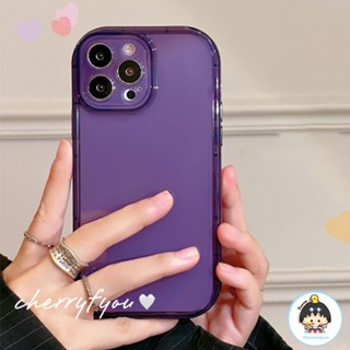 เคสโทรศัพท์มือถือ TPU นิ่ม แบบใส กันกระแทก ปิดด้านหลัง เต็มเครื่อง สีพื้น สําหรับ IPhone 14 13 12 11 Pro Max X XR 8 7 Plus