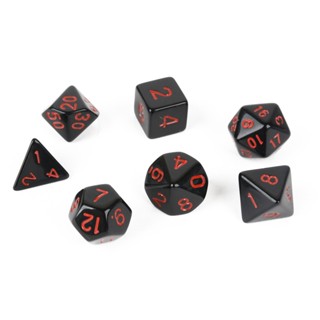 ลูกเต๋าเล่นเกม TRPG Dungeons &amp; Dragons D4-D20 หลายด้าน 7 ชิ้น/ชุด ☆Litastefulvedo