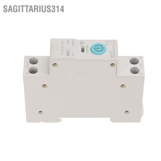 Sagittarius314 WIFI Smart Switch Breaker โทรศัพท์ไร้สาย รีโมทคอนโทรล DIN35 Rail Cycle Timing Countdown White ‑230V