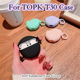 【imamura】เคสหูฟัง แบบนิ่ม สีพื้น สําหรับ TOPK T30 TOPK T30