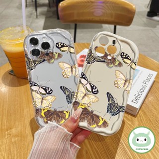 เคสโทรศัพท์มือถือ TPU ใส แบบนิ่ม ลายผีเสื้อ กันกระแทก สําหรับ Iphone X XS XR XsMax IP 7 8 Plus 11 Pro Max 12 13 14 Pro Max