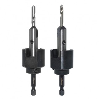 Countersink Drill 1 ชุด 45# เหล็กคาร์บอน ปรับได้ สีเงิน