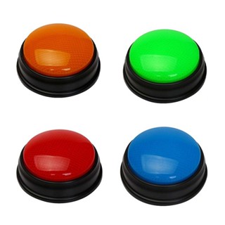 Learning Minds Answer Buzzers For Quizzes - Set of 4 Lights &amp; Sounds Buzzers Fo