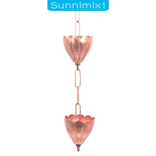 [Sunnimix1] สายโซ่โลหะ กันฝน สําหรับรางน้ํา หลังคาบ้าน สวน