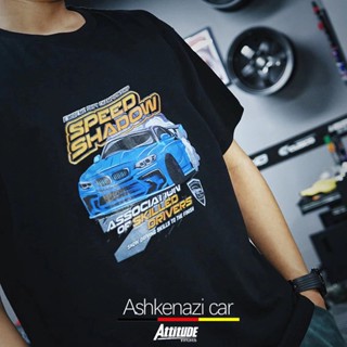 เสื้อยืดแขนสั้น คอกลม ผ้าฝ้าย พิมพ์ลายรถยนต์ BMW M2C Thunder Mpower