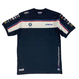 เสื้อโปโลแขนสั้น ลาย BMW BSB MOTOGP จากโรงงาน