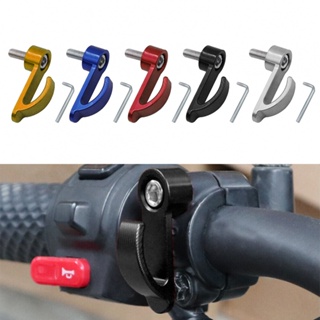 ⚡SUPERSL-TH⚡1x Motorcycle Hook 4.7x1.6cm Adjustable Aluminum Alloy Black Blue Flexible⚡NEW 7