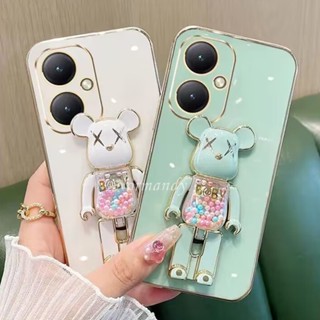 ใหม่ เคสป้องกันโทรศัพท์มือถือ แบบนิ่ม ลายการ์ตูนหมีน่ารัก หลากสี สําหรับ VIVO Y27 Y78 Y36 Y02T 4G 5G 2023