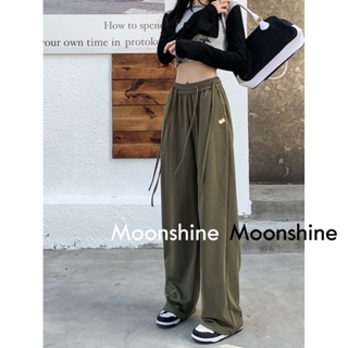 Moon  กางเกงขายาว คาร์โก้ กางเกง เชือกอเมริกันคลาสิค Cargo pants 2023 NEW 080708 สวยงาม คุณภาพสูง fashion Unique A20M01P 36Z230909