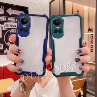 ใหม่ เคสโทรศัพท์มือถือแบบใส กันกระแทก สี่มุม ป้องกันกล้อง ลายหัวใจ สําหรับ OPPO Reno10 Pro+ Pro Plus 5G 4G Reno 10 10Pro Reno10Pro+ 2023