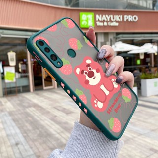 เคสโทรศัพท์มือถือ ซิลิโคนนิ่ม กันกระแทก ลายการ์ตูนหมีสตรอเบอร์รี่ สําหรับ Huawei Y9 Prime 2019