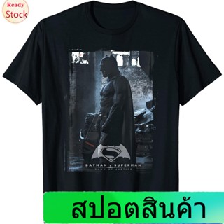 [S-5XL]เสื้อยืดยอดนิยม Batman V Superman Bat Poster T Shirt Sports T-shirt