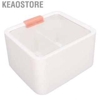 Keaostore Cotton Swab Holder  Lightweight 2 Grid Pad for Office