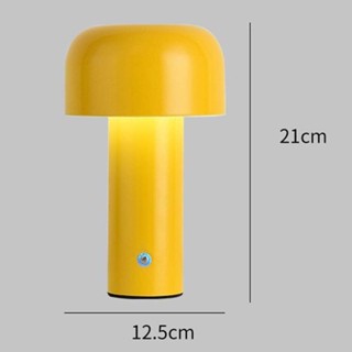 Mushroom Table Lamp Portable Wireless Charging Touch Table Lamp Simple Desktop Decoration Bedroom Night Light USB Charging