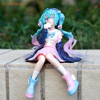 [risingmeup] โมเดลฟิกเกอร์ PVC อนิเมะ Hatsune Miku Action Figure Kawaii Hatsune Miku สไตล์ญี่ปุ่น