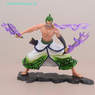 Trillioncatalpa โมเดลฟิกเกอร์ PVC อนิเมะวันพีช GK Roronoa Zoro 20 ซม. สําหรับเก็บสะสม TH