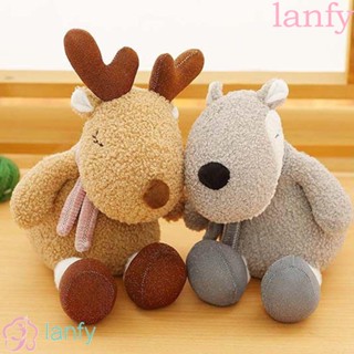 Lanfy หมอนตุ๊กตานุ่ม รูปการ์ตูนไดโนเสาร์ หมาป่า ของเล่นสําหรับเด็ก ตกแต่งบ้าน โซฟา