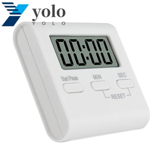 Yolo นาฬิกาปลุกดิจิทัล หน้าจอ LCD นับถอยหลัง สําหรับห้องครัว