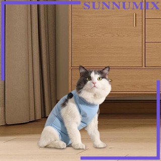 [Sunnimix] ชุดเสื้อกั๊ก ป้องกันแผลหน้าท้อง แบบนิ่ม สําหรับสัตว์เลี้ยง สุนัข แมว