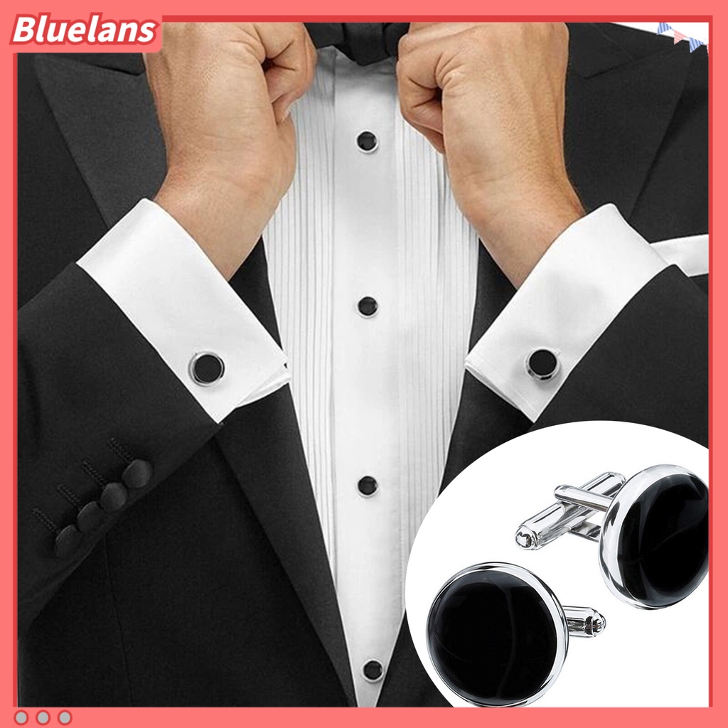 [BLS] 1 ชุดผู้ชาย Cufflinks Studs เสื้อ Tuxedo Cuff Studs ชุดผู้ชายธุรกิจ Cufflinks เสื้อ Studs งานแต่งงานจัดเลี้ยงพิธีธุรกิจ Situation Cufflinks