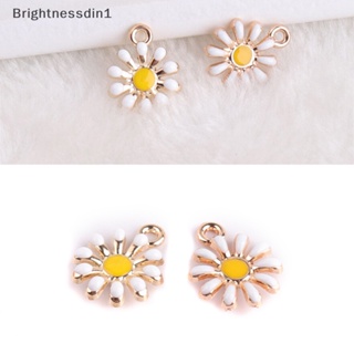 [Brightnessdin1] จี้รูปดอกทานตะวัน อัลลอย สําหรับทําเครื่องประดับ DIY 10 ชิ้น ต่อชุด