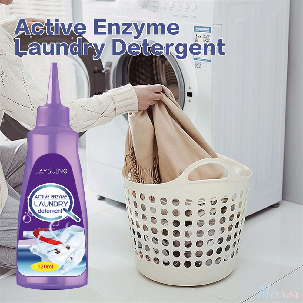 120ml Active Enzyme Laundry Stain Remover Stain Remover Against Stubborn Stains Multi-purpose Cleaner Stain Remover Gel For Pre-treatment M ซักอบรีด