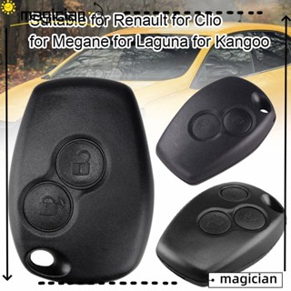 Mag เคสรีโมตกุญแจรถยนต์ 2/3 ปุ่ม ทนทาน แบบเปลี่ยน สําหรับ Kangoo Flip Folding Renault