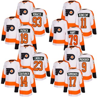 เสื้อกีฬาแขนสั้น ลายทีม Nhl Hockey Jersey Airman Flyers 93 Voracek 11 Konecny 79 Haart