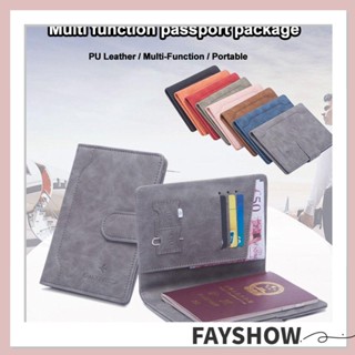 Fay RFID กระเป๋าสตางค์ อเนกประสงค์ สําหรับใส่หนังสือเดินทาง บัตรเครดิต