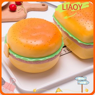 Liaoy ชุดกล่องอาหารกลางวัน ส้อม แฮมเบอร์เกอร์ อาหารกลางวัน