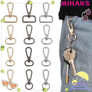 Mih 5 ชิ้น สายคล้องกระเป๋า หัวเข็มขัดโลหะ DIY พวงกุญแจ กระเป๋า อุปกรณ์เสริม ปลอกคอ คาราบิเนอร์ สแน็ป