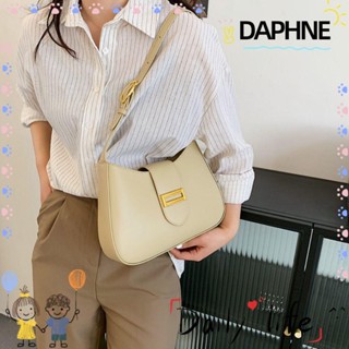 Daphne กระเป๋าสะพายข้างใต้วงแขน แฟชั่น สีพื้น กระเป๋าถือ