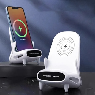 1Buycart แท่นชาร์จไร้สายแบบเก้าอี้ 15W สถานีชาร์จเร็วไร้สาย แฮนด์ฟรี Sensitive Sensing Wireless Charger โทรศัพท์