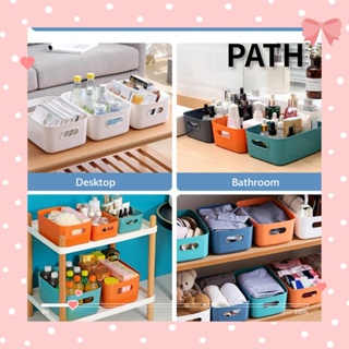 Path ตะกร้าเก็บของพลาสติก PP ความจุขนาดใหญ่ วางซ้อนกันได้ หลายสี แบบพกพา