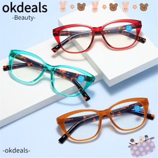 OKDEALS แว่นตากันแดด ป้องกันรังสียูวี พิมพ์ลายเสือดาว สีฟ้า สําหรับผู้ชาย