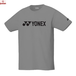 (juxian) เสื้อกีฬาสีเทา BIGLOGO YONEX พร้อมส่ง