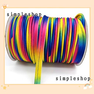 Simple สายริบบิ้นยาว 55 ม. 1 ซม. หลากสี อุปกรณ์เสริม สําหรับเสื้อผ้า