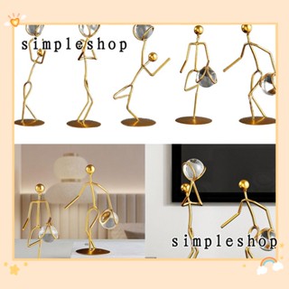 SIMPLE โมเดลฟิกเกอร์เหล็ก รูปมนุษย์ สไตล์โมเดิร์น สําหรับตกแต่งห้องนั่งเล่น