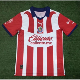 เสื้อกีฬาแขนสั้น ลายทีมชาติฟุตบอล Chivas 2023-24 ชุดเหย้า