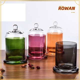 Rowans โหลแก้วใส่เทียน กันฝุ่น 8 สี สําหรับตกแต่งบ้าน ห้องนอน DIY